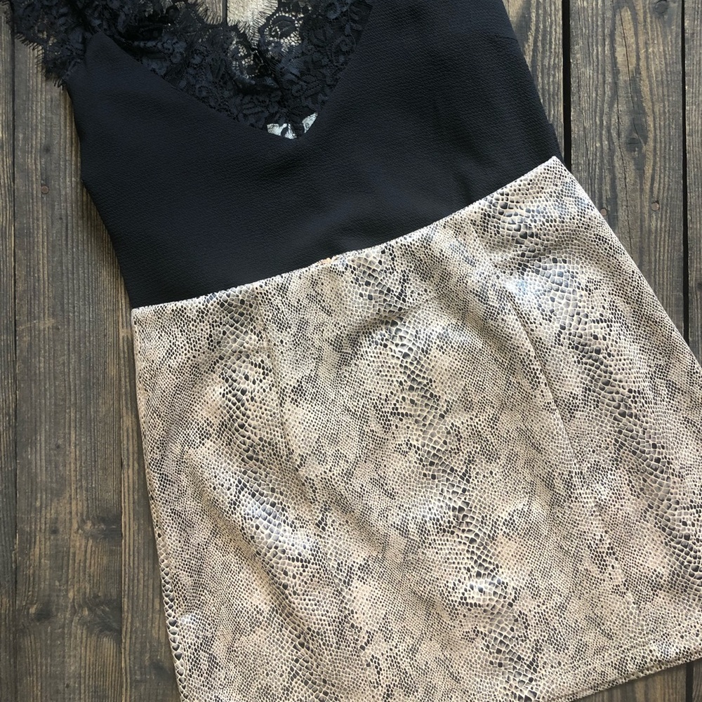 Snakeskin skirt